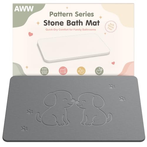 AWW Diatomaceous Earth Stone Bath Mat: $12.99