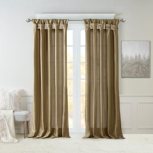 Madison Park 50x108-Inch Faux Silk Curtain Panel: $26.99 Madison Park 50x108-Inch Faux Silk Curtain Panel: $26.99