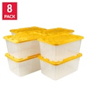 Greenmade 27-Gallon Clear Storage Bin 8-Pack for $100 + free shipping