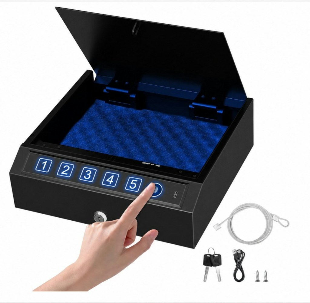 CTSafePro Biometric Fingerprint Safe: $39.99