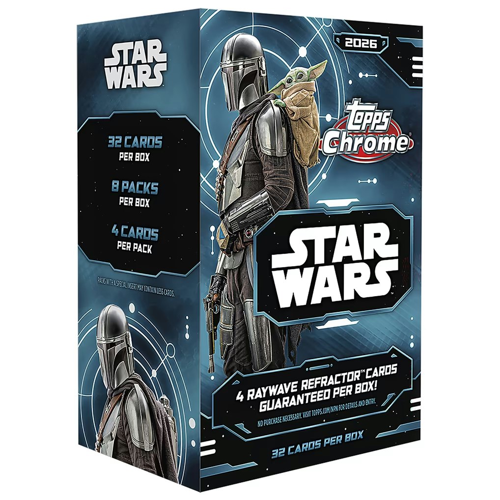 2026 Topps Chrome Star Wars Factory Sealed Value Box: $30