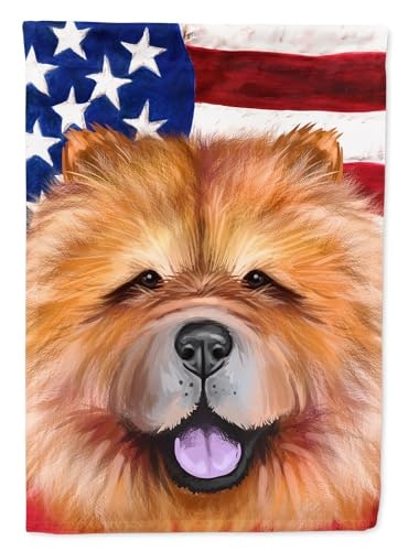 Caroline's Treasures Chow Chow American Flag House Flag: $28.26 Caroline's Treasures Chow Chow American Flag House Flag: $28.26