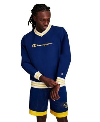 Champion Men's Script V-Neck Pull-On Sweatshirt: $18