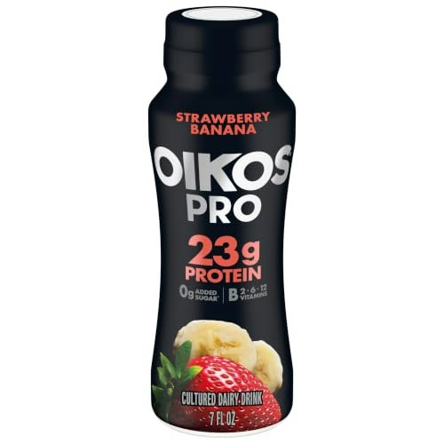 Oikos Pro Strawberry Banana Protein Dairy Drink 7-oz. Bottle: $1.99 Oikos Pro Strawberry Banana Protein Dairy Drink 7-oz. Bottle: $1.99