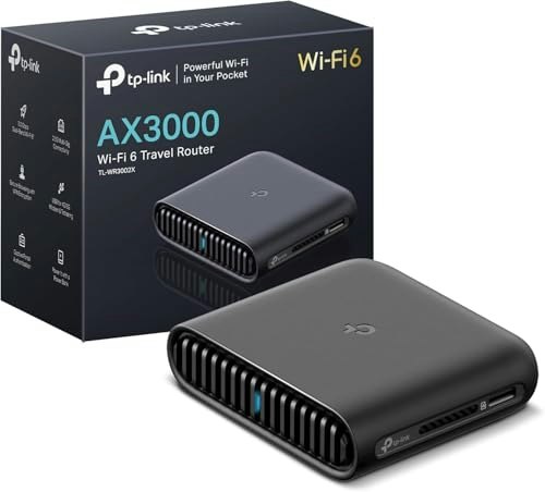 TP-Link Roam 6 AX3000 Dual-Band Wi-Fi 6 Travel Router: $55.99