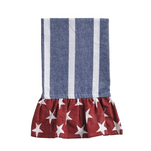 Mud Pie Cotton Americana Stripe Towel: $12.20