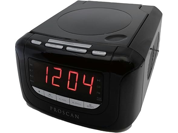 Sylvania Proscan CD Clock Radio w/ USB Charger: $13