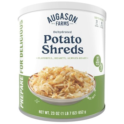 Augason Farms 23-oz. Dehydrated Potato Shreds for $8 + free shipping w/ Prime