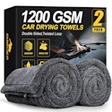 SMINDER 36" x 24" 1200 GSM Microfiber Car Drying Towels 2-Pack for $26 + free shipping w/ Prime
