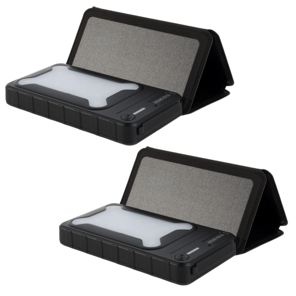 EcoGreen 10,000mAh Solar Flood Light Power Bank 2-Pack: 2 for $30