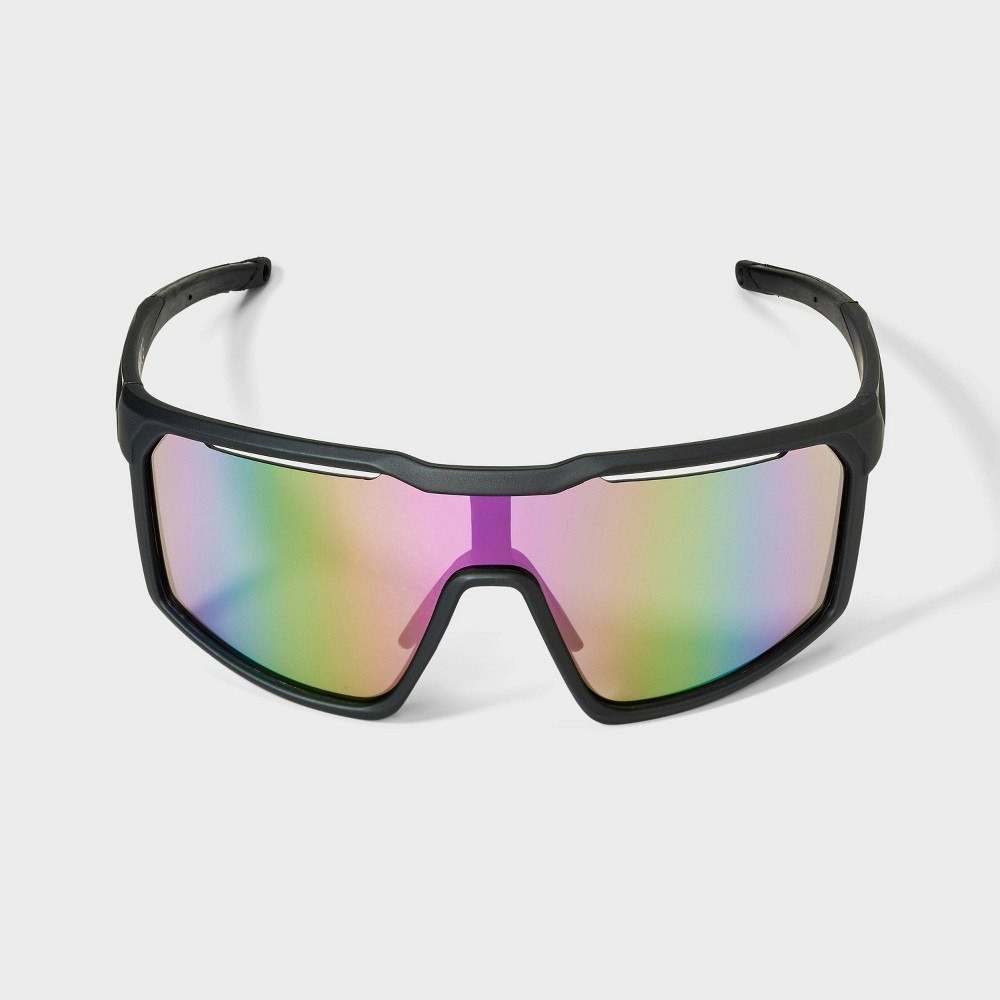All In Motion Men's Rubberized Plastic Shield Sunglasses: $20 All In Motion Men's Rubberized Plastic Shield Sunglasses: $20
