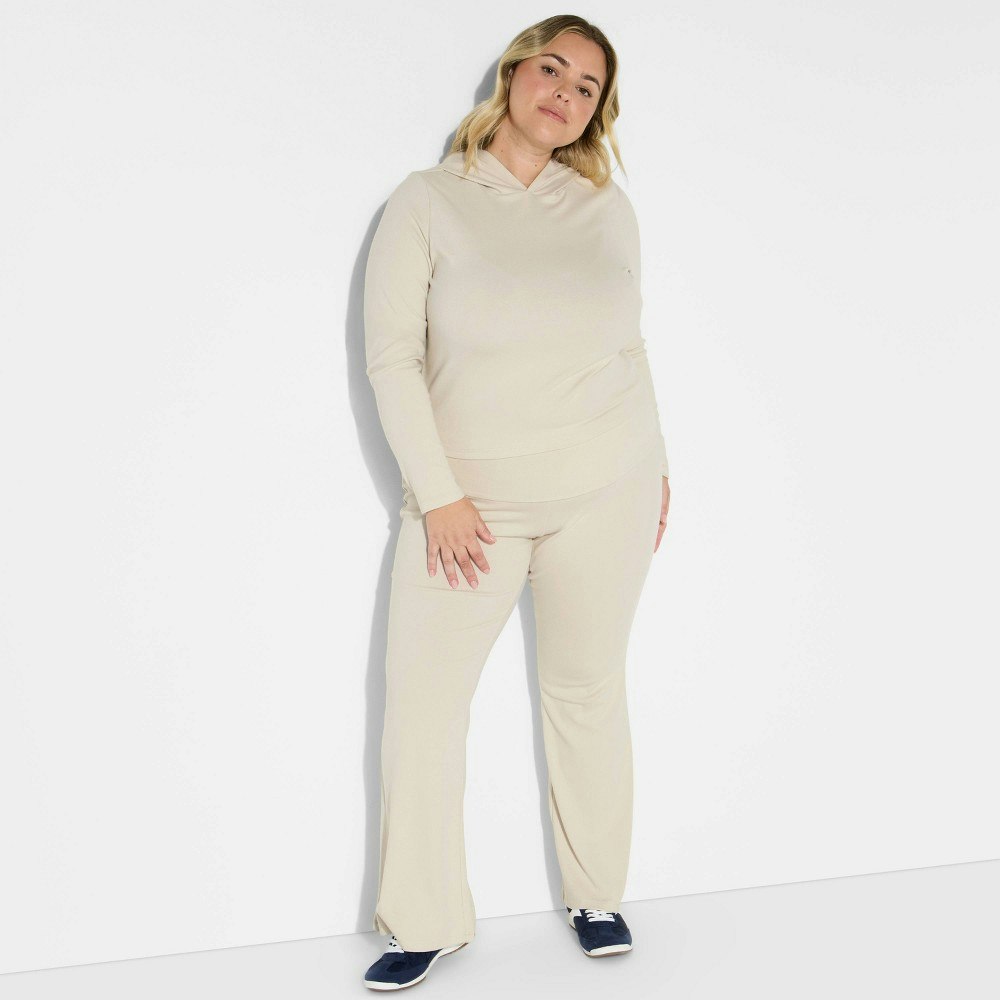 Women's Cozy Mid-Rise Flare Pull-On Pants: $25