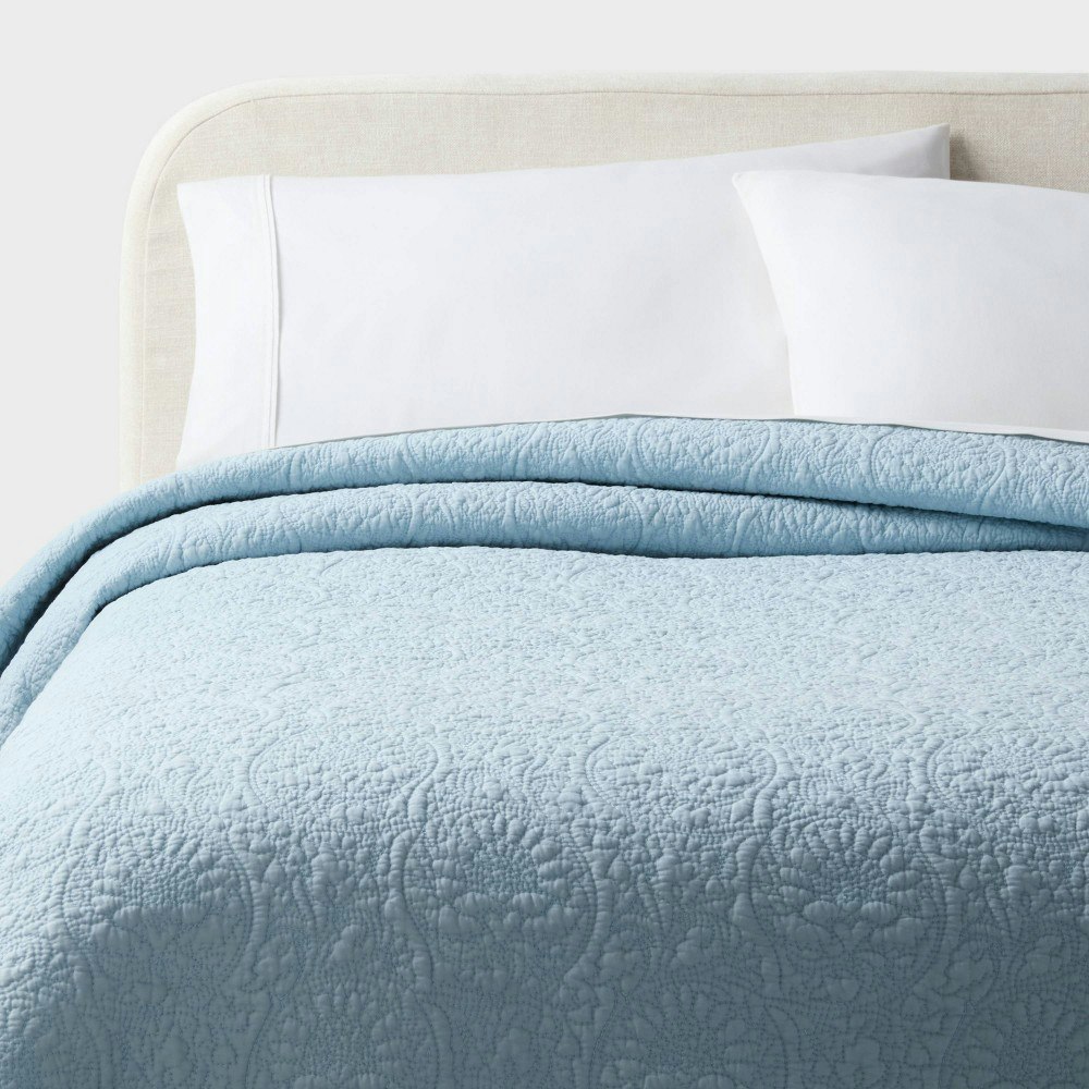 Threshold Heirloom Floral Stitch Full/Queen Quilt: $89 Threshold Heirloom Floral Stitch Full/Queen Quilt: $89