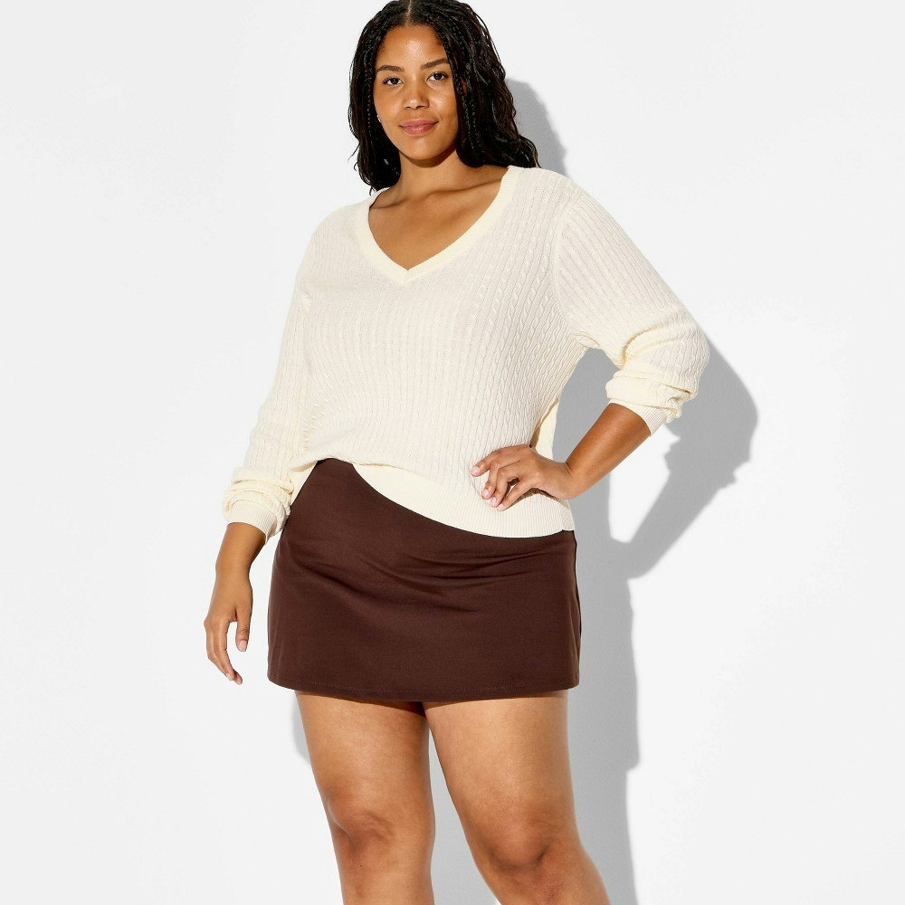 Wild Fable Women's V-Neck Pullover Sweater 4X: $25 Wild Fable Women's V-Neck Pullover Sweater 4X: $25