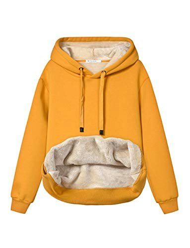 Haellun Women's Fleece Lined Pullover Hooded Sweatshirt: $31.96 Haellun Women's Fleece Lined Pullover Hooded Sweatshirt: $31.96