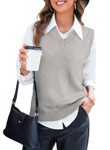 Evaless Women's Striped Sweater Vest: $14.98 Evaless Women's Striped Sweater Vest: $14.98
