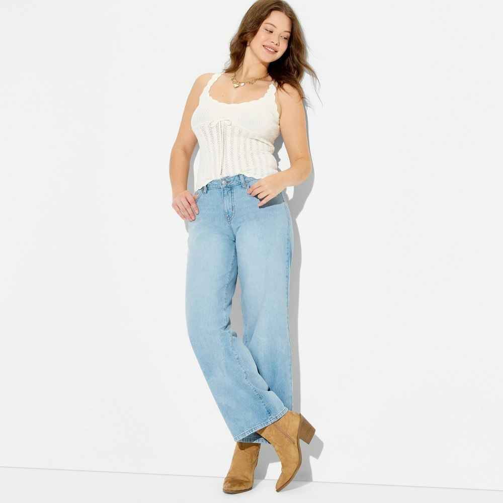 Wild Fable Women's Low-Rise Baggy Curvy Jeans: $16 Wild Fable Women's Low-Rise Baggy Curvy Jeans: $16