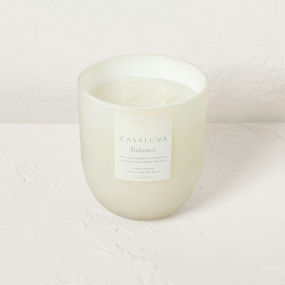 Casaluna Lotus & Bamboo 24oz 2-Wick Wellness Candle: $20
