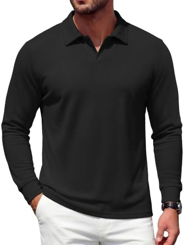 Coofandy Men's Long Sleeve Polo Shirt: $16.98 Coofandy Men's Long Sleeve Polo Shirt: $16.98