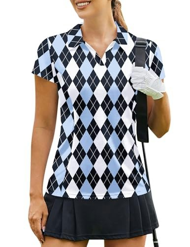 Pinspark Women's Short Sleeve Golf Polo Shirt: $16.99 Pinspark Women's Short Sleeve Golf Polo Shirt: $16.99