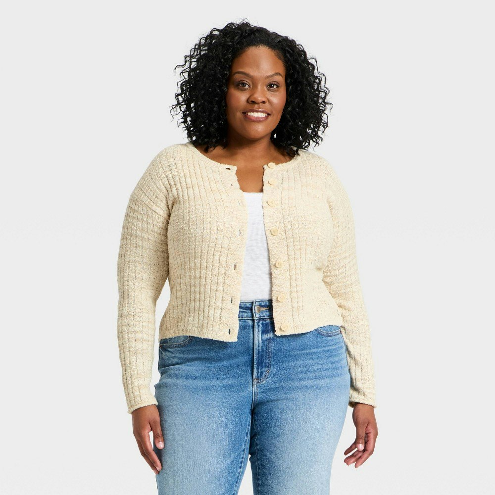 Universal Thread Women's Rib Cardigan: $15 Universal Thread Women's Rib Cardigan: $15