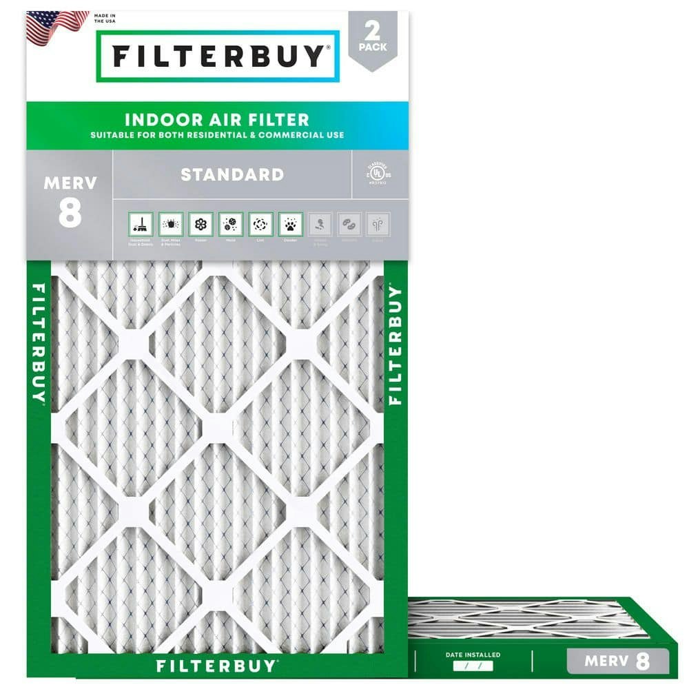 12.5" x 24" x 1" MERV 8 Pleated HVAC Air Filter 2-Pack: $38.98 12.5" x 24" x 1" MERV 8 Pleated HVAC Air Filter 2-Pack: $38.98
