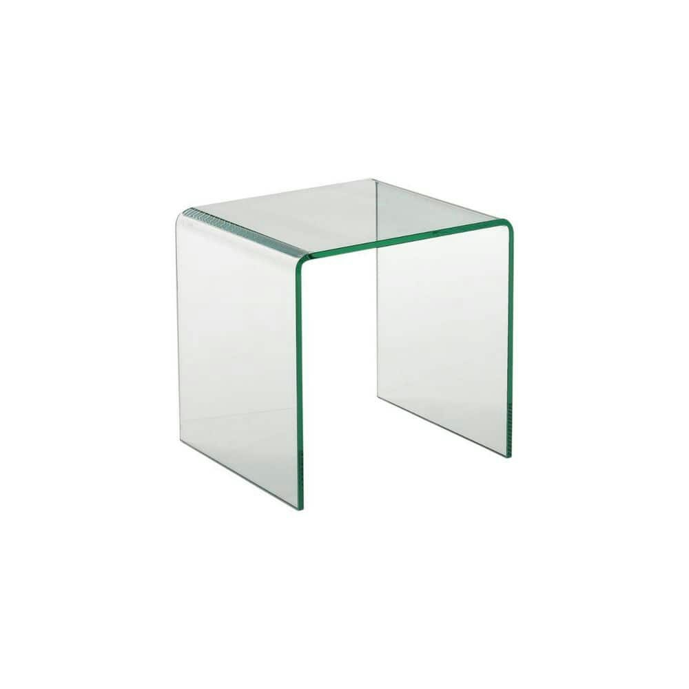 18-Inch Clear Square Glass End Table: $363.71 18-Inch Clear Square Glass End Table: $363.71