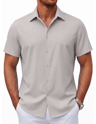 Coofandy Men's Casual Button Down Short Sleeve Shirt: $14.97 Coofandy Men's Casual Button Down Short Sleeve Shirt: $14.97