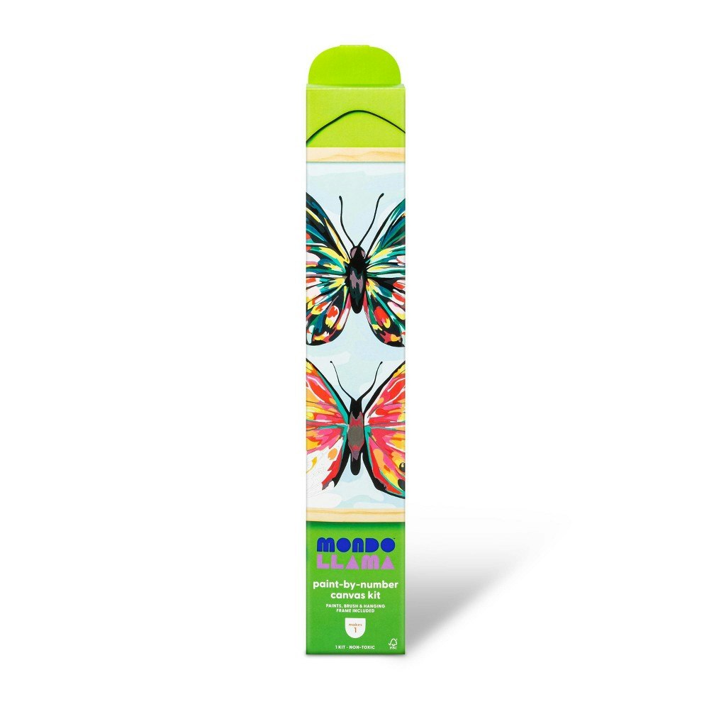 Mondo Llama Butterfly Paint by Number Kit: $15