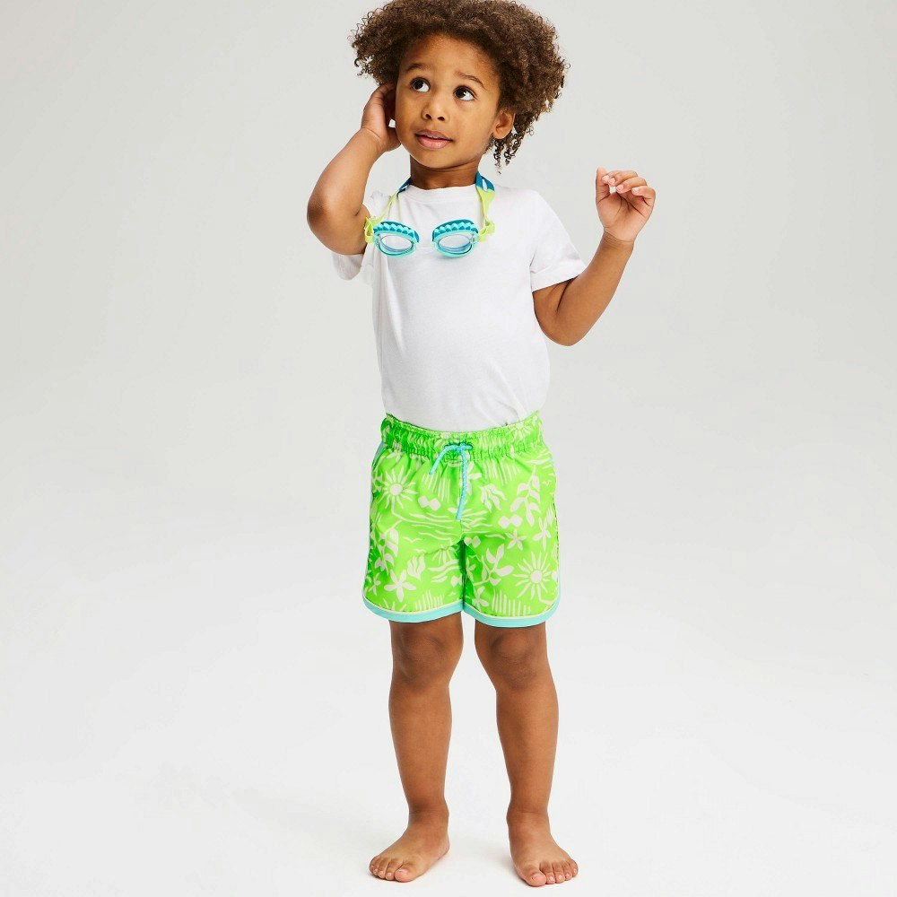 Cat & Jack Toddler Boys' Floral Swim Shorts 2T: $12 Cat & Jack Toddler Boys' Floral Swim Shorts 2T: $12