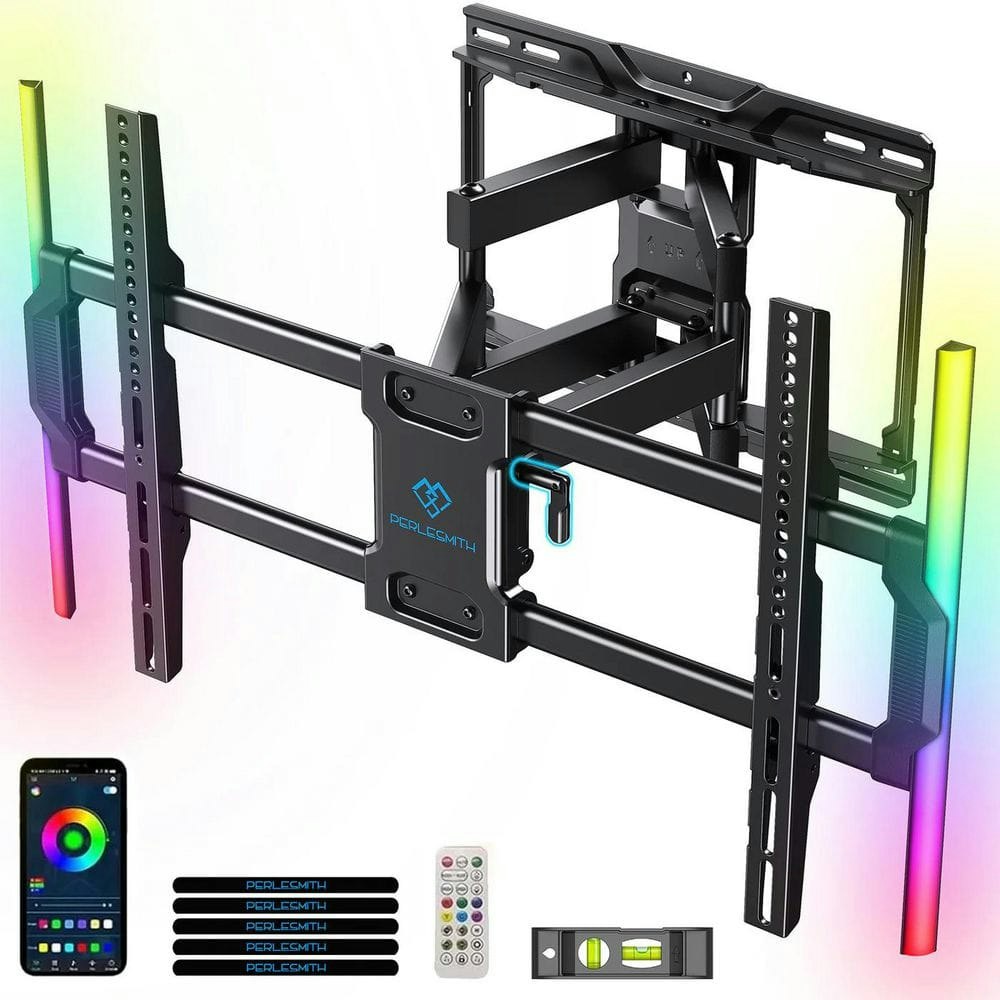 Full Motion TV Wall Mount for 37-86 inch TVs with LED Lights: $129.99 Full Motion TV Wall Mount for 37-86 inch TVs with LED Lights: $129.99