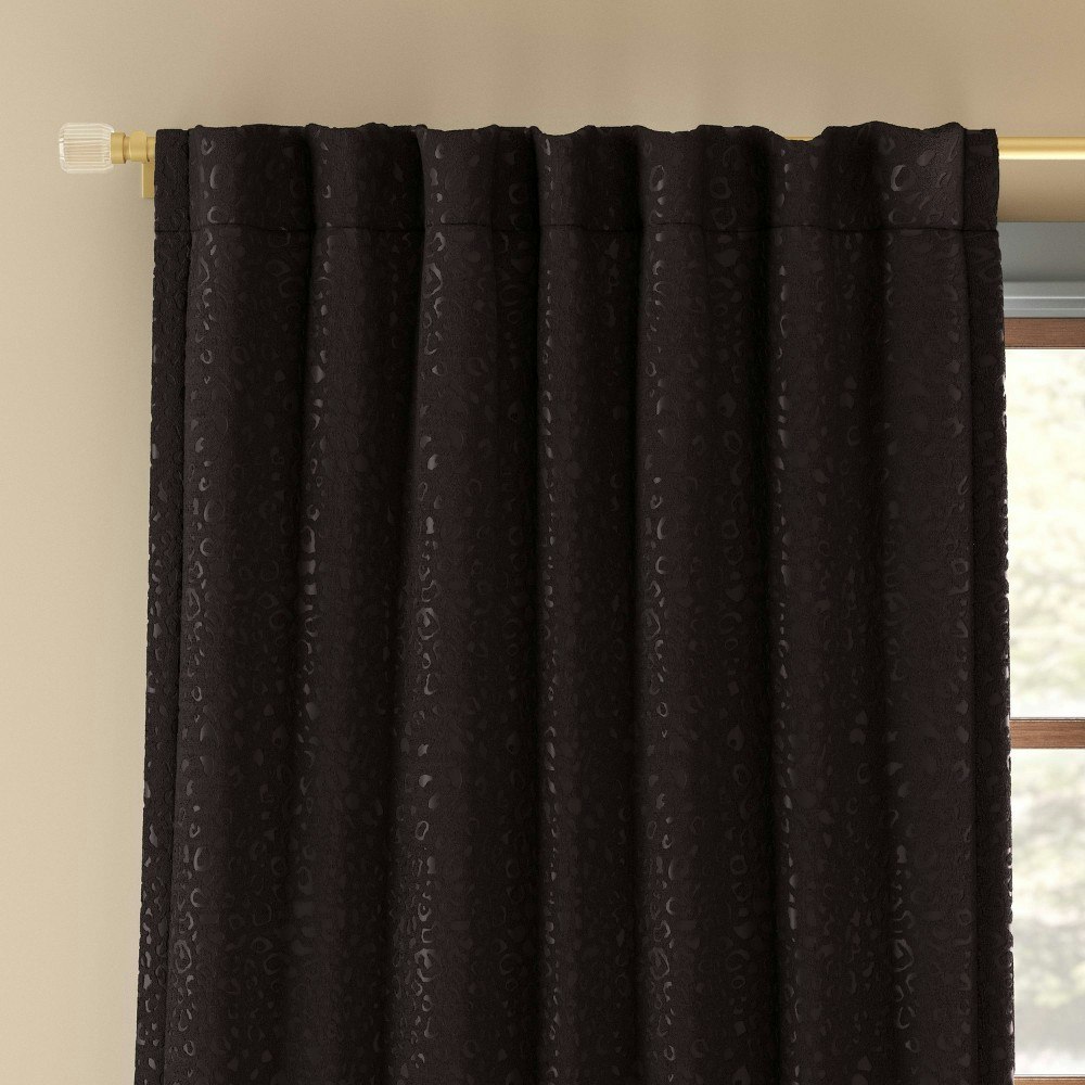 Threshold 50"x108" Embossed Velvet Blackout Curtain Panel: $50 Threshold 50"x108" Embossed Velvet Blackout Curtain Panel: $50
