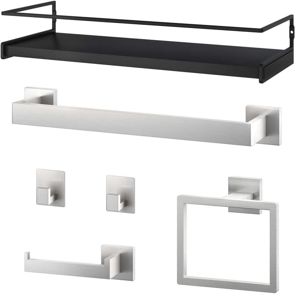 6-Piece Stainless Steel Bathroom Hardware Set: $101.63 6-Piece Stainless Steel Bathroom Hardware Set: $101.63