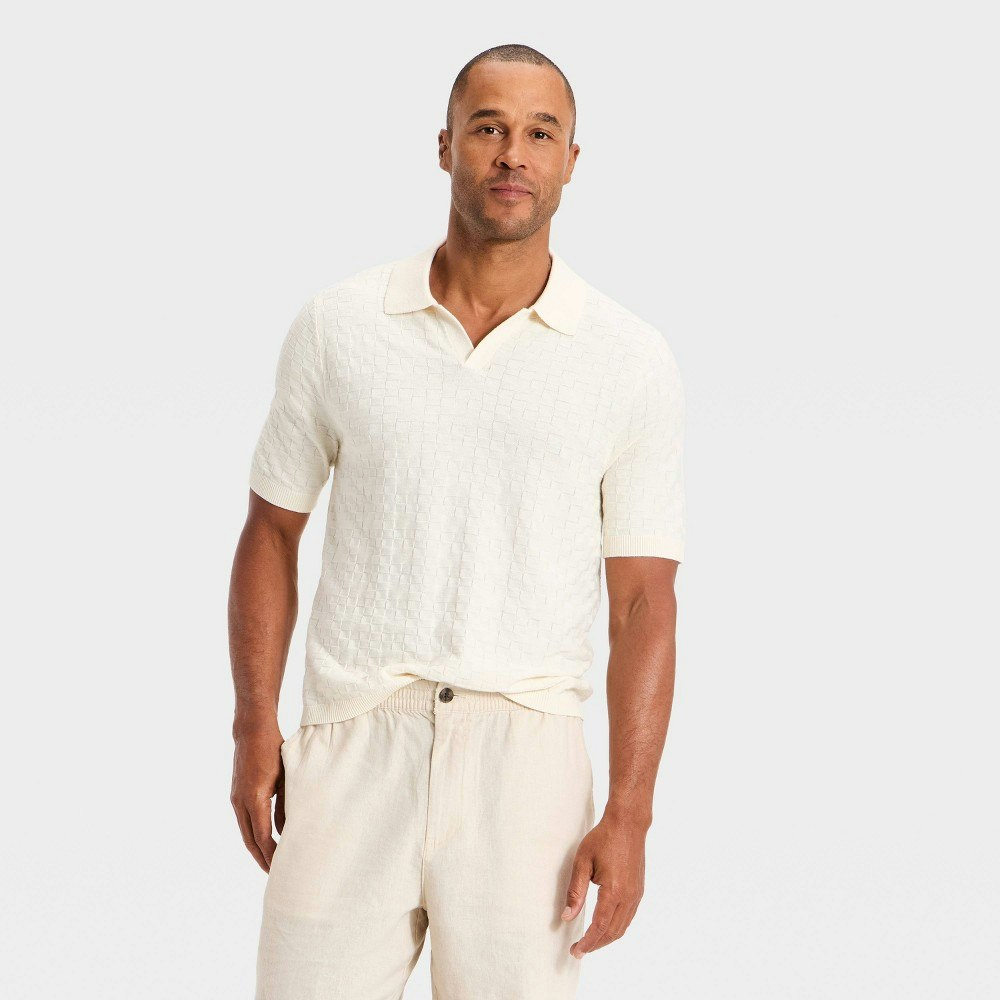 Goodfellow & Co Men's Johnny Collar Sweater Polo: $35 Goodfellow & Co Men's Johnny Collar Sweater Polo: $35