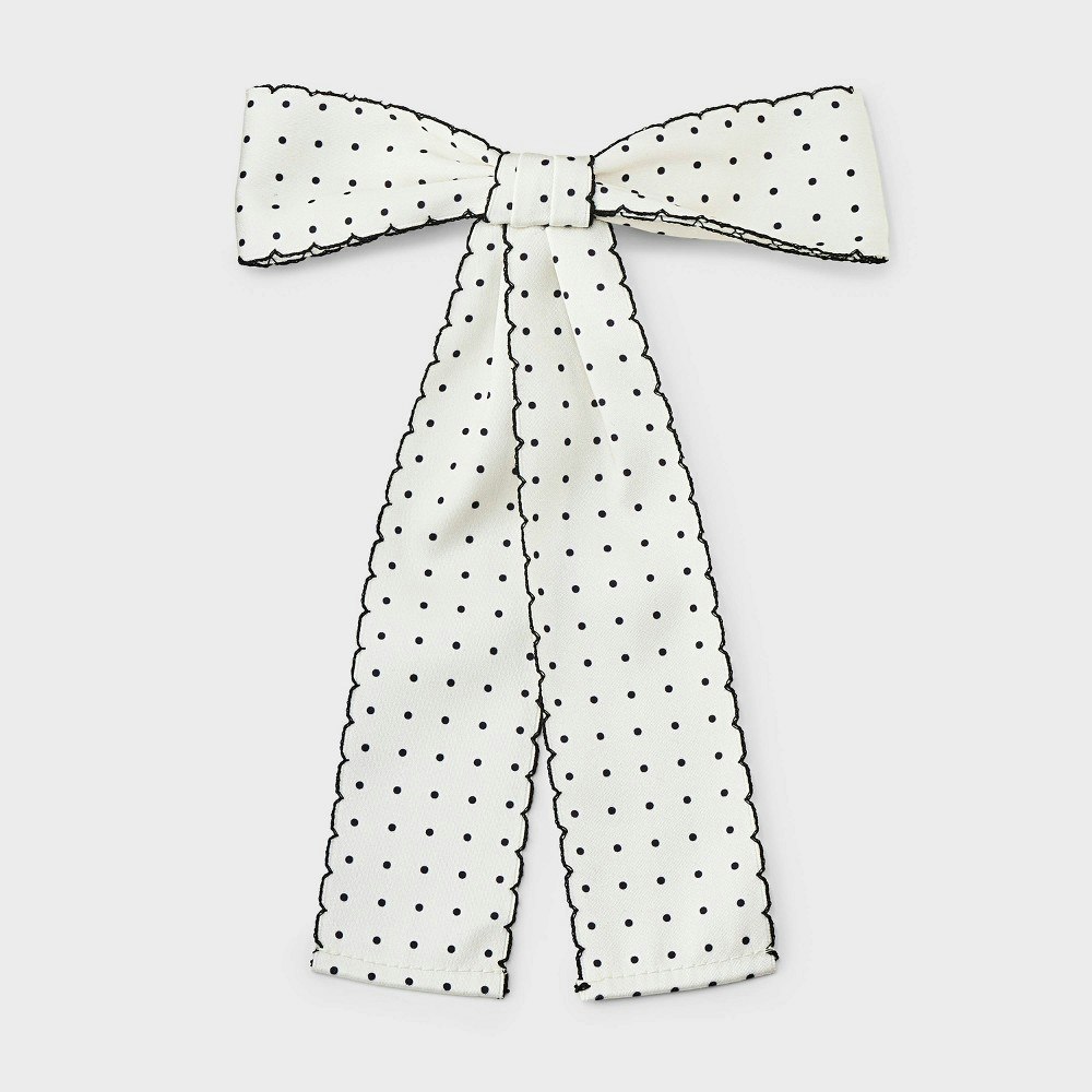 Art Class Girls' Chenille Polka Dot Bow Hair Barrette: $8