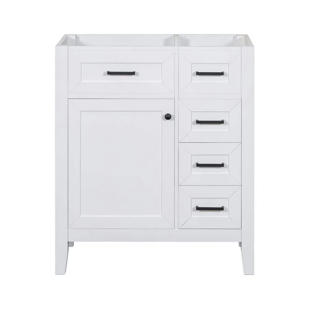 30-inch White Bathroom Vanity: $260.55