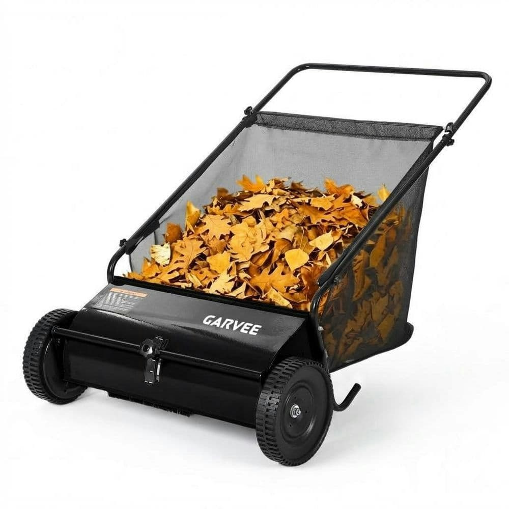 26-Inch 7-Cubic-Foot Walk-Behind Push Lawn Sweeper: $147.98 26-Inch 7-Cubic-Foot Walk-Behind Push Lawn Sweeper: $147.98