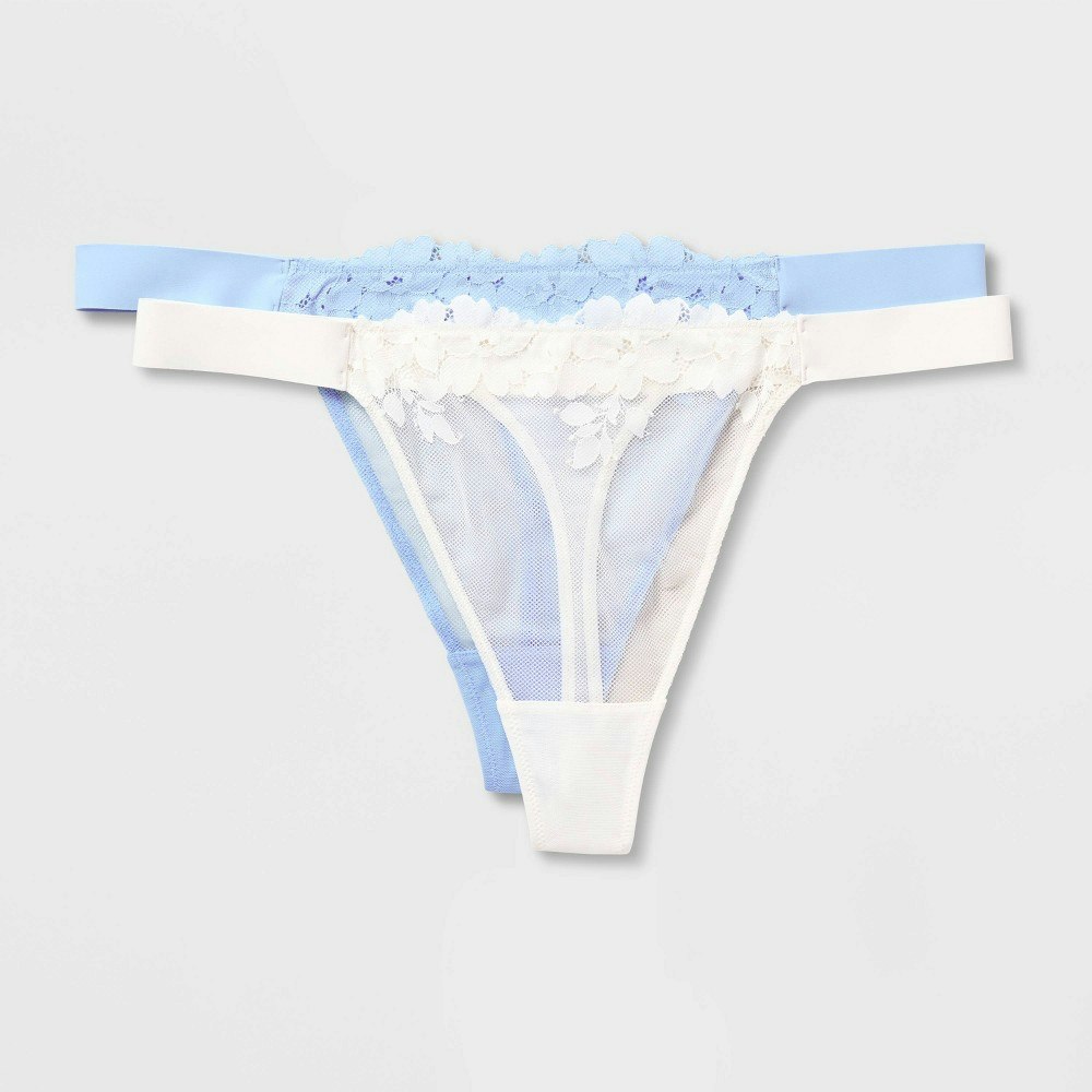 Auden Women's Bloom Lace Thong Underwear 2-Pack: $15 Auden Women's Bloom Lace Thong Underwear 2-Pack: $15