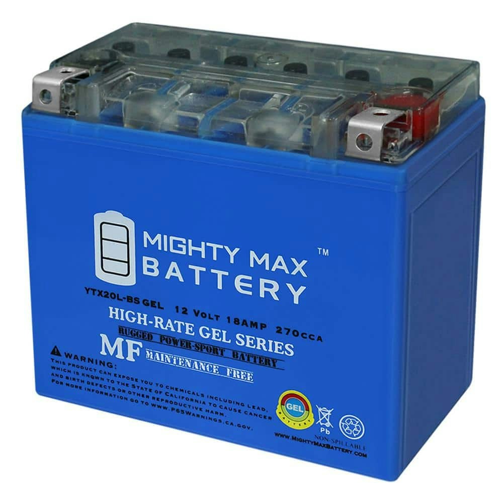 YTX20L-BS Gel Battery for Honda TRX680FA FourTrax Rincon: $59.99
