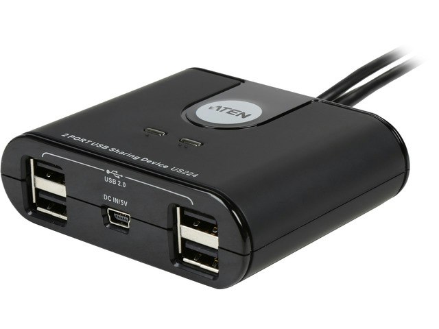 Aten 2-Port USB Peripheral Sharing Device: $30.60