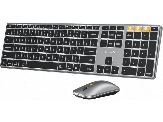 ProtoArc KM110-A Wireless Aluminum Keyboard and Mouse Set for Mac: $126.73 ProtoArc KM110-A Wireless Aluminum Keyboard and Mouse Set for Mac: $126.73
