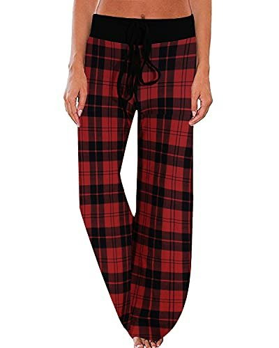 Newcosplay Women's Wide Leg Drawstring Pajama Pants: $12.72 Newcosplay Women's Wide Leg Drawstring Pajama Pants: $12.72