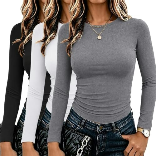 Zeagoo Women's Crew Neck Long Sleeve Basic Shirt: $26.38 Zeagoo Women's Crew Neck Long Sleeve Basic Shirt: $26.38