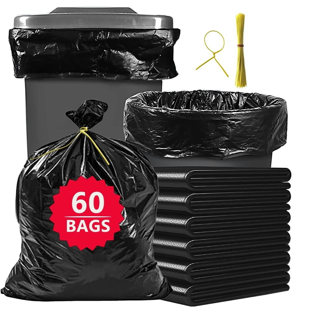 55-Gallon Heavy Duty Trash Bags 60-Count: $19.89 55-Gallon Heavy Duty Trash Bags 60-Count: $19.89