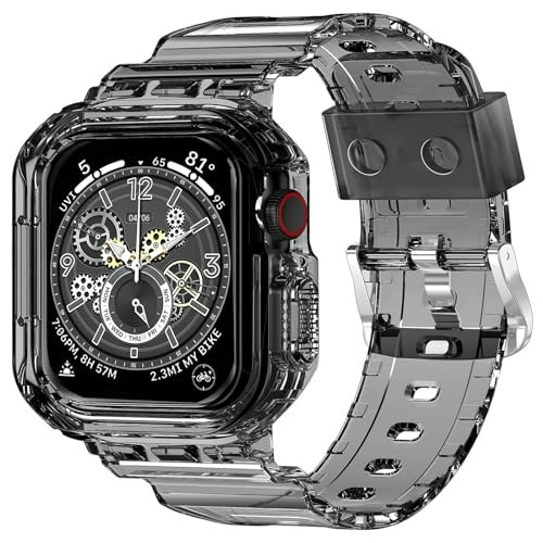 XYF Crystal Clear Apple Watch Band 45/44mm: $10.18 XYF Crystal Clear Apple Watch Band 45/44mm: $10.18