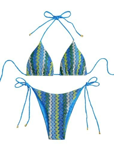 Zaful 2-Piece Crochet Halter Bikini Set: $21.24 Zaful 2-Piece Crochet Halter Bikini Set: $21.24