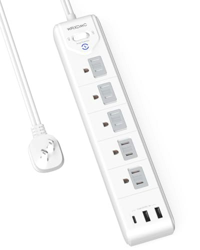 WRXDMC 2-Prong to 3-Prong Power Strip Adapter 5-Foot Cord: $14.44