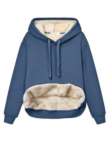 Haellun Women's Fleece Lined Pullover Hooded Sweatshirt: $31.96 Haellun Women's Fleece Lined Pullover Hooded Sweatshirt: $31.96