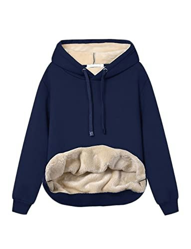 Haellun Women's Fleece Lined Pullover Hoodie: $31.96 Haellun Women's Fleece Lined Pullover Hoodie: $31.96
