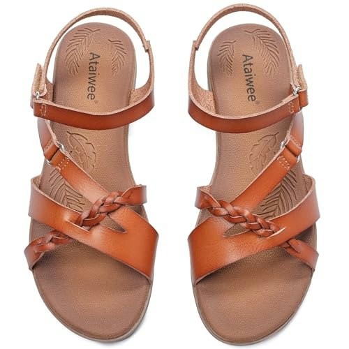 Ataiwee Women's Ankle Strap Flat Sandals: $27.19 Ataiwee Women's Ankle Strap Flat Sandals: $27.19